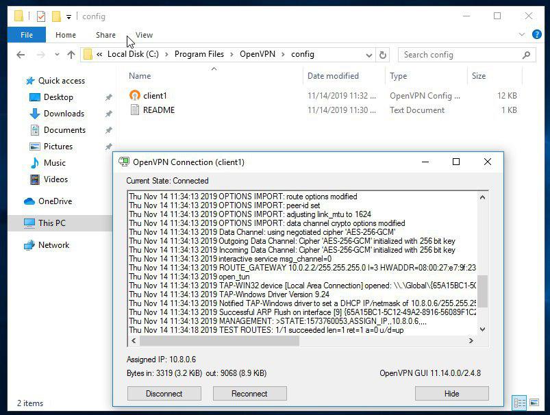 how to install openvpn connect windows 10